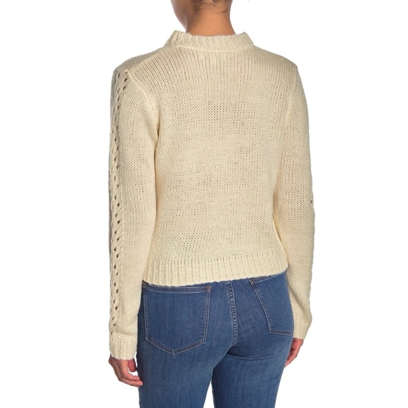 Woven Heart Open Stitch Pullover Sweater NWT - Picture 2 of 11